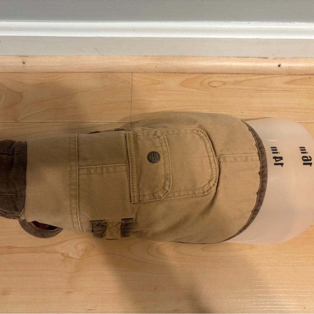 L.L. Bean Tan/Plaid Dog Jacket